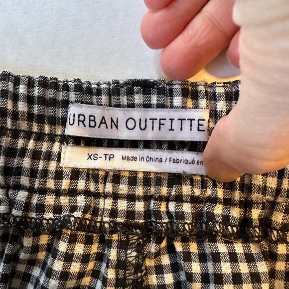 Urban Outfitters Womens Gingham Pants‎ XS Black White - Picture 4 of 9